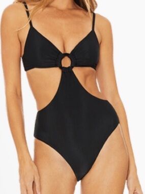 Beach Riot Kristen Black Cutout One-Piece Swimsuit